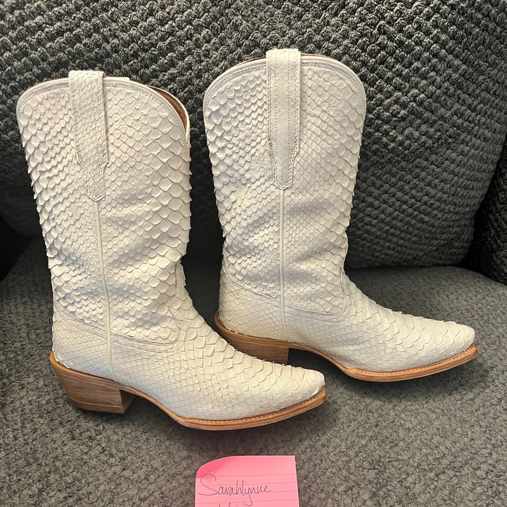 Tecovas Savannah Bone Python Size 8.5 - image 3